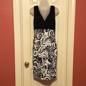 Black and White Sandra Darren Dress